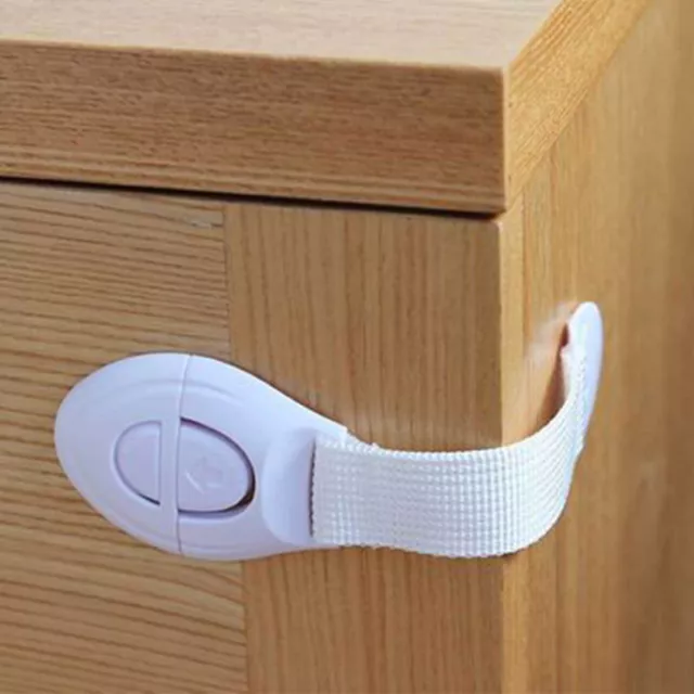 3pcs Baby Safety Kid Child Lock Proof Cabinet Cupboard Drawer Fridge Pet Door