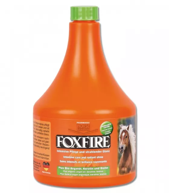 Mähnenspray Schweifspray Spray Foxfire Horse fitform Hochglanz Größenauswahl