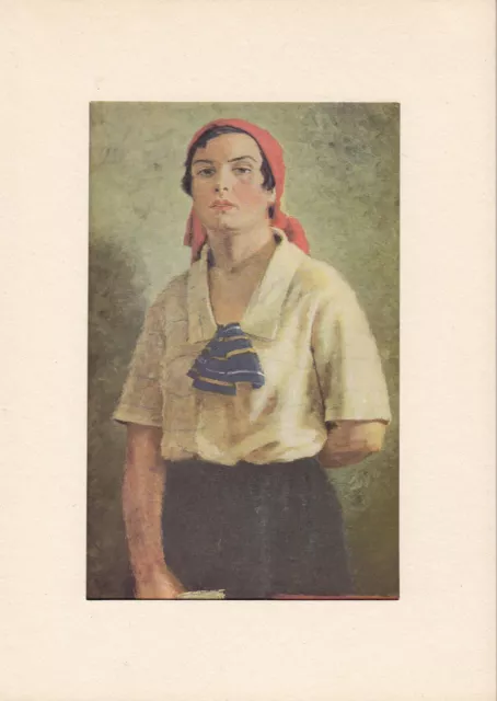 Georgi Georgijewitsch Rjaschski Die Delegierte Druck 1927 Bild im Passepartout