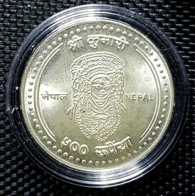 NEPAL 500 Rupee Silver Coin,KM#1190,Ø32mm(+FREE1 coin)#16267