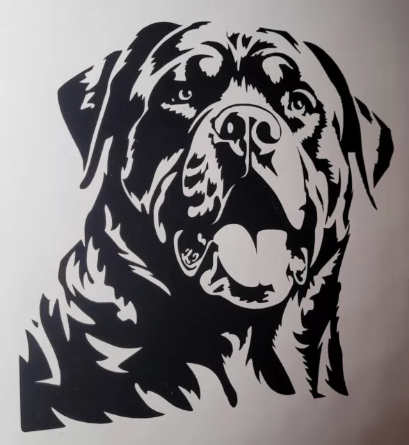 1x Rottweiler Dog Decal Vinyl Sticker Glass Craft Window Hobby Car Van 5x5inch