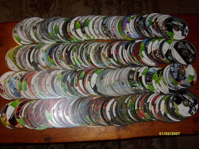 Lot Of Over 345 Xbox 360 Video Games...as Is Lot # 7