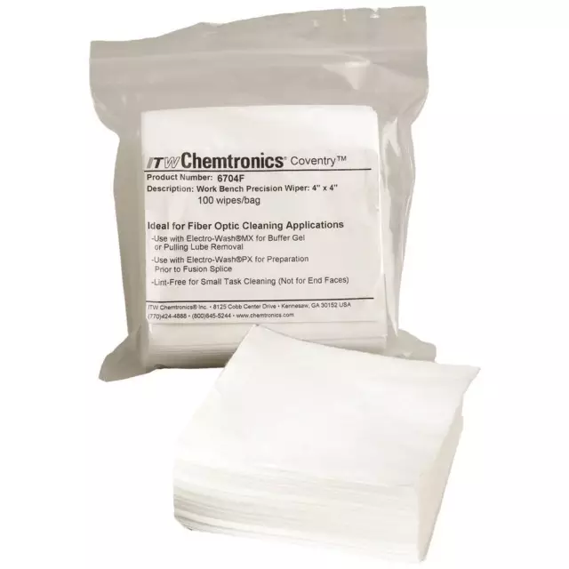 Chemtronics Chiffons de nettoyage à sec pour lEconowipes de Coventry 6704F