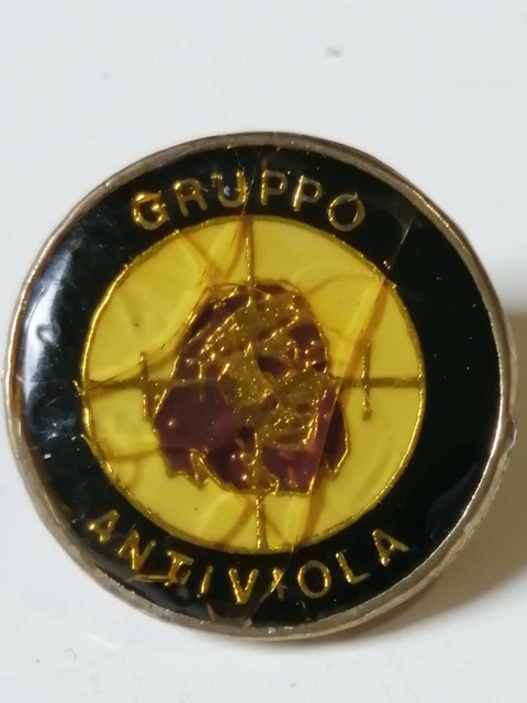 Old Pins Pin Badge Spilla A.C.Milan Tonda gruppo Ultras Cuore