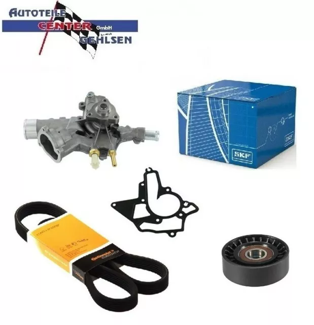 Conti Keilrippenriemen + Skf Wasserpumpe Mit Sensor + Spannrolle