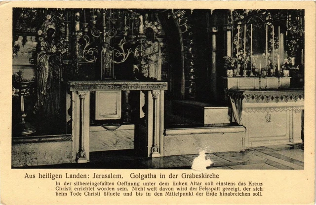 CPA AK Golgatha in der Grabeskirche ISRAEL JERUSALEM (751660)