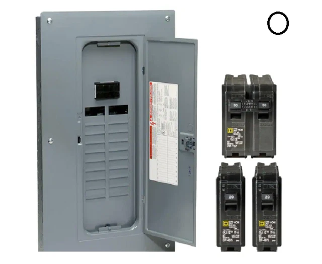 Square D 100 Amp 40 Circuit 20 Space Indoor Main Breaker Box Panel Load Center**