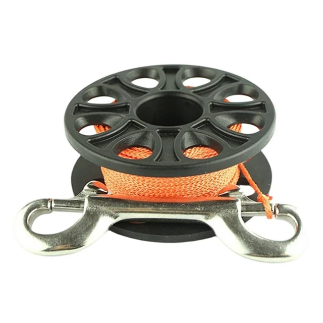 Bobine De Plongée 46m Nylon - Reel De Plongée Sous-Marine Robuste PC Pour Plongeurs & Apnéistes