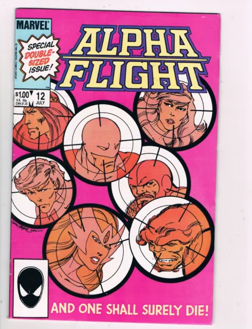 Alpha Flight #12 (1984) Death Of Guardian...john Byrne Story And Artwork
