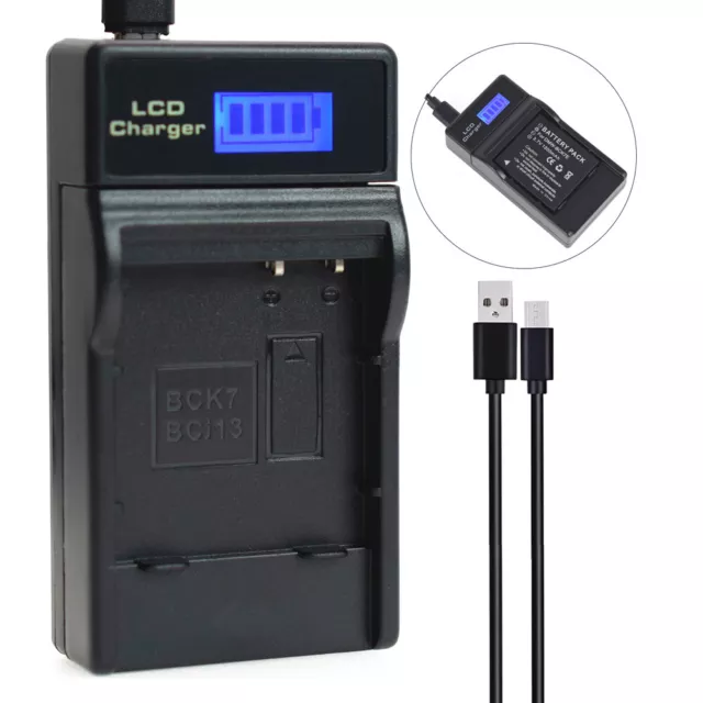 DMW-BCK7 Battery Charger For Panasonic Lumix DMC-FT20 DMC-FT25 DMC-FT30 DMC-TS25