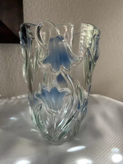 Bluebell Crystal Glass Vase By Mikasa Germany