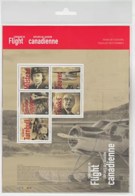 Canada - #3355 Canadians In Flight Stamp Pane (2022)  - MNH