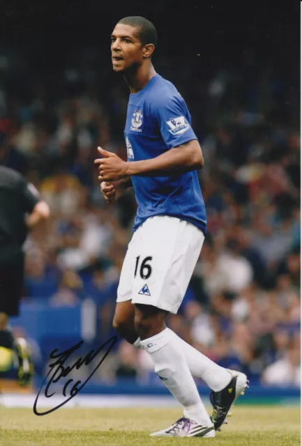 Jermaine Beckford Hand Signed 12x8 Photo - Everton - Football Autograph 1.