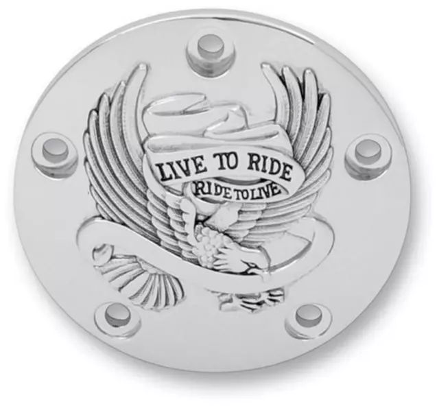 Drag Specialties 0940-0841 Live to Ride Points Cover - Chrome