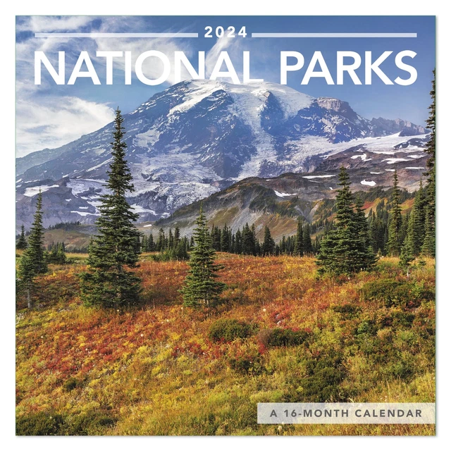 NATIONAL PARKS 2024 Mini Monthly Wall Calendar 7 x 7 Wall Calendars
