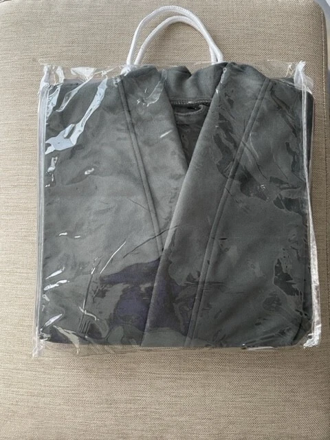 Serenity Micro Suede Fleece Robe Unisex Robe Dark Gray