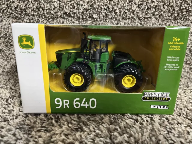 2022 ERTL 1:64 JOHN DEERE Model 9R 640 4WD TRACTOR w/DUALS PRESTIGE NEW!!