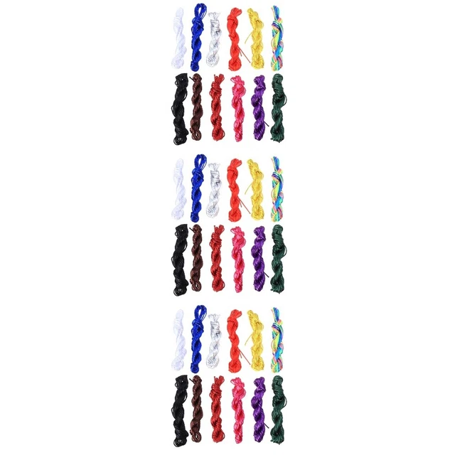 36 piezas cuerda de punto de cuerda de nailon de colores