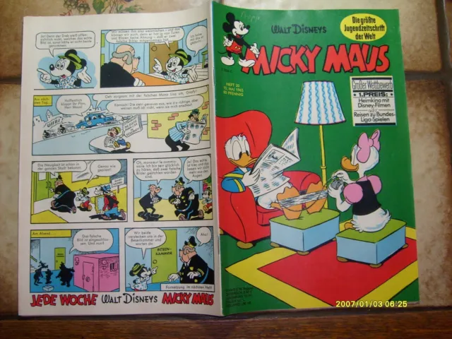 Micky maus Heft 20  von 1965  Zustand 1-2