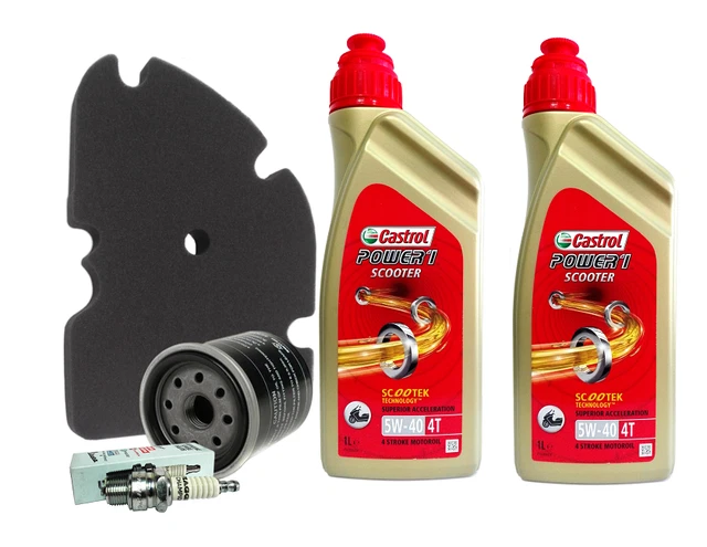 Kit Tagliando Castrol Power 15W50 Filtro Olio Aria Candele Bmw R 1200 - Foto 4