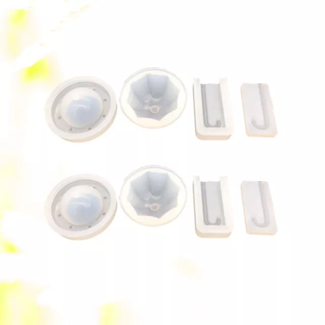 Resin Molds Silicone 2 Sets Mini Umbrella Pendant Crystal Jewelry Epoxy Molds