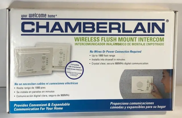 Chamberlain RIFMS2 Wireless Wall Flush-Mount Intercom System