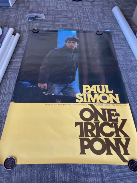 Paul Simon 1980 One-Trick Pony Record Store Subway Promo Poster Large #4