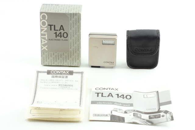 Tested [N MINT Box] Contax TLA140 Shoe Mount Flash for G1 G2 + Case from JAPAN