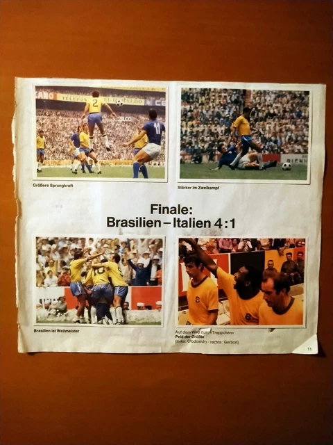 Pele (+12.2022), Brasilien,SB (4), WM Mexico 1970,⚽1970/71,#63-66, Bergmann👍⚽