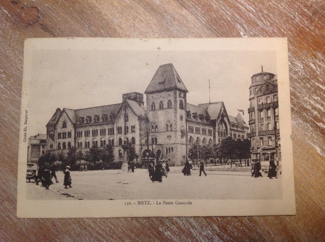 Lot 2 CPA 57 METZ CENTRAL POST + CENTRAL STATION animated 1926 AK Postcard 6