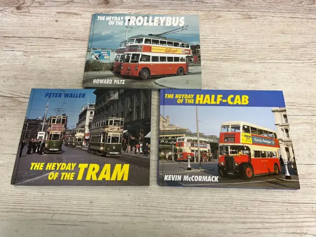 Bundle of 3 Ian Allan Buses / Tram / Coach Books Hardcover, Colour Albums