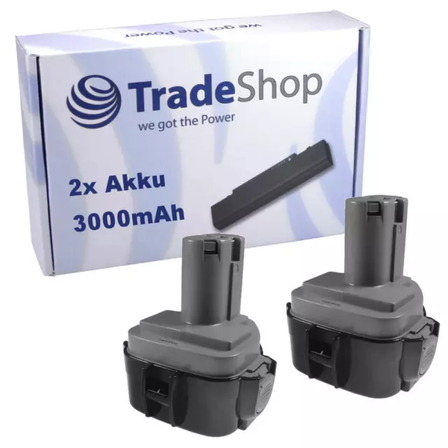 2x Akku 12V 3000mAh für Makita 6916DWA 6918D 6980FDWD UC12D 6271D