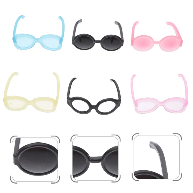 SHISUYAN 60 Pcs Lunettes de Costume de Poupée Mini Lunettes de Costume pour Bricolage