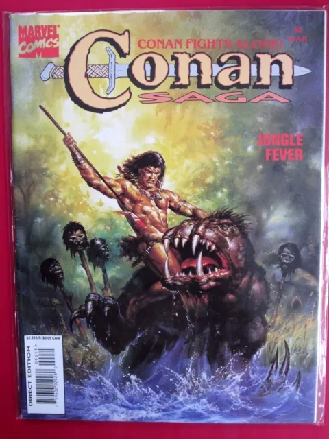 CONAN SAGA #96 (VF) BEEKMAN cover 1995 1st print BUSCEMA ROY THOMAS Red Sonja