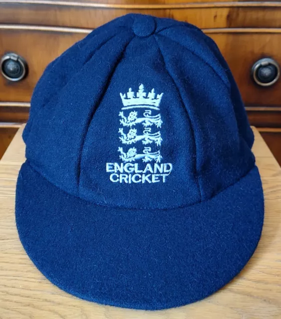 Trad. Style England Navy Blue Woollen Cricket Caps, @ Only £16.95p Each !