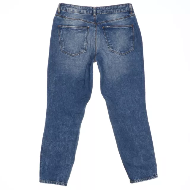 refuge boyfriend jeans womens 4 28x25 destroyed distressed blue denim cotton 3