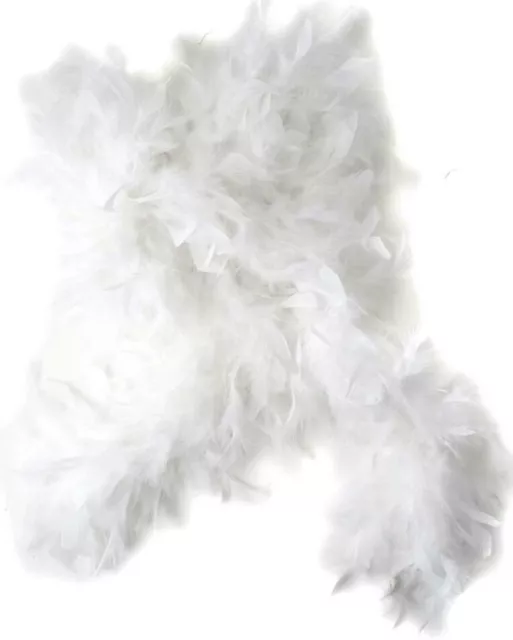 72" White Feather Boa Great Flapper Costume Accessory
