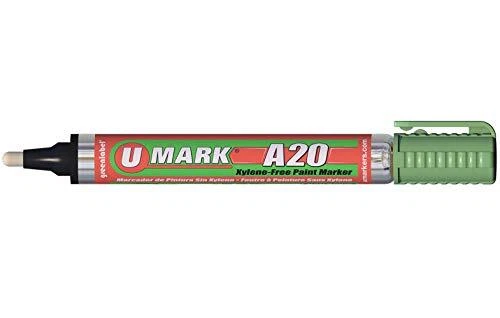 U-Mark A20 Xylene-Free Paint Marker With Reversible Tip Light Green Pack of 1...