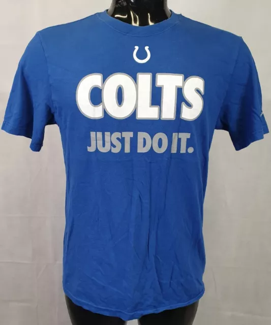 Maglietta blu Nike NFL Team Apparel Indianapolis Colts ""Just Do It"" UK M