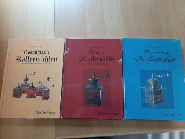 3 Bücher über Nostalgische, Antike und die schönsten Kafffeemühlen