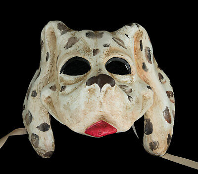 Mask from Venice Dog Dalmatian Handmade IN Paper Mache Of Collection 22631