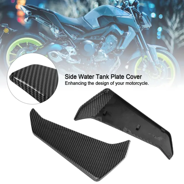 Carbon Side Water Tank Plate Cover Fairing For Yamaha MT-09 FZ09 2017-2021 U7