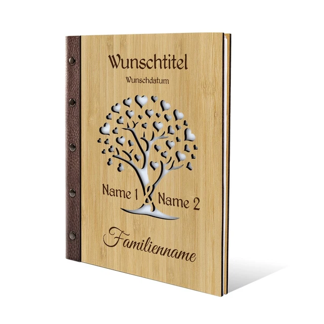 Libro Di Famiglia Matrimonio Con Copertina Bianca E Goffratura Oro – Fatto In Germania, 14,5x21 Cm, Con Set Inserti
