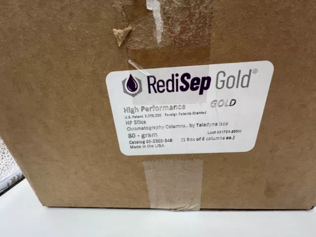 Box of 6 - Teledyne Silica RediSep Gold 80g Chromatography Column 69-2203-348 3