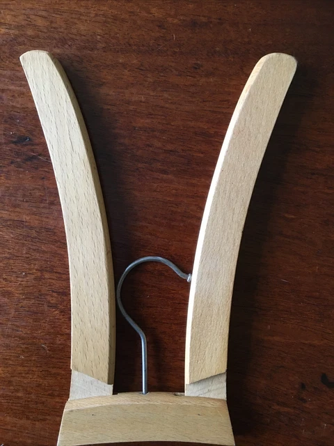 VINTAGE TRAVELLING FOLDING WOODEN COAT Clothes HANGER