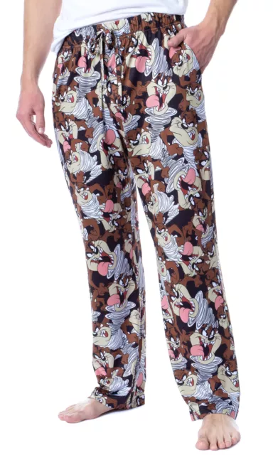 Looney Tunes Mens' Character Tasmanian Devil Taz Sleep Pajama Pants