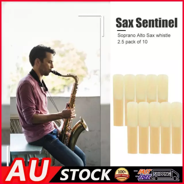 10pcs Eb Alto Saxophone Reeds Strength 2.5 E-flat Sax Reed Instrument Parts