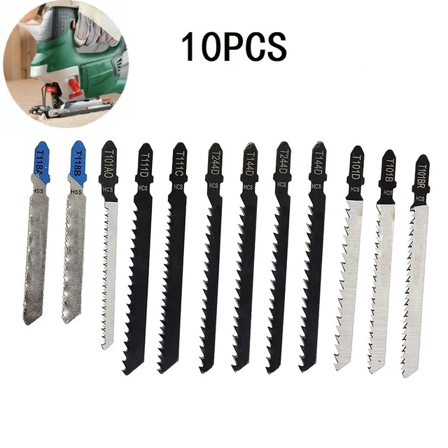 Pack de 10 lames puzzles polyvalentes pour le travail du bois et les industries