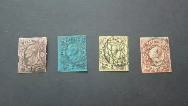 Briefmarken Altdeutschland Sachsen gestempelt