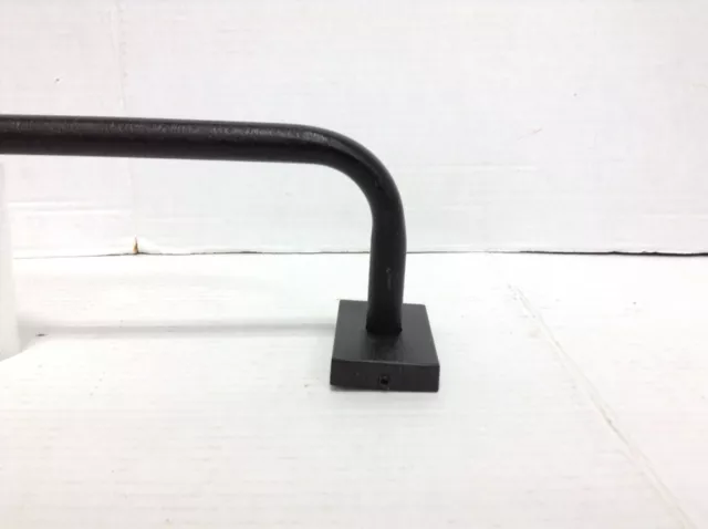 Pottery Barn Room Darkening Curtain Rod .75 28-48 cast iron black hidden connect